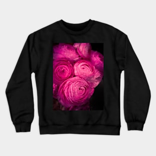 Pink Flowers Floral Garden Plants Crewneck Sweatshirt